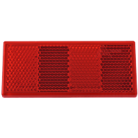 Reflector rojo 90x40 mm con cinta autoadhesiva
