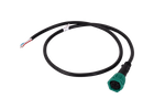 Conector bayoneta derecho FRISTOM de 6 pines para remolque, verde, con cable de 1 m