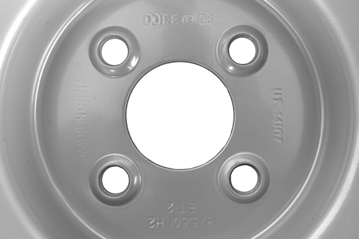 Llanta de acero UNITRAILER 5.5" x 8" H2 4x100 ET:-2