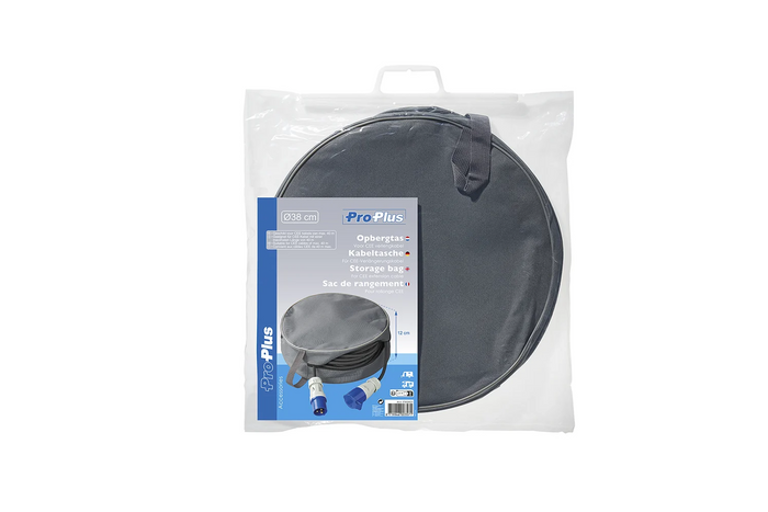 Bolsa de almacenamiento para cables de extensión CEE ProPlus 373532AC01, funda para cables de hasta 40 m.