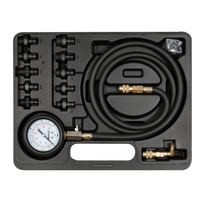 Manómetro de presión de aceite YATO YT-73031, juego de 12 piezas.