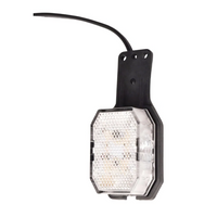 Luz de posición izquierda LED ASPÖCK FLEXIPOINT con soporte, color blanco/rojo.