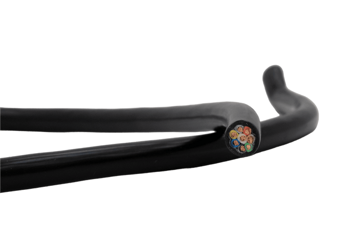 Cable eléctrico de ocho núcleos HYBSZ YLY-S 8x1,5 - 1 m