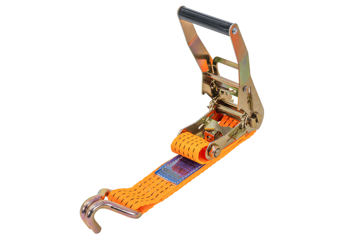 Cinta transportadora UNITRAILER de 8 m/50 mm/5 t de color naranja con tensor