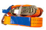Cinta transportadora UNITRAILER de 5 m/35 mm/2 t de color naranja con tensor
