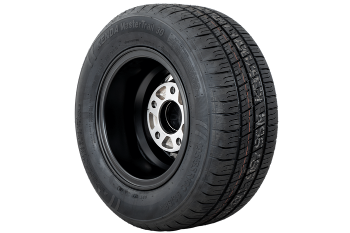 Rueda reforzada para remolque KENDA TIRE 195/55 R10C 98/96N LLANTA DE ALUMINIO STARCO negra 6Jx10"H2 5x112 ET:-4