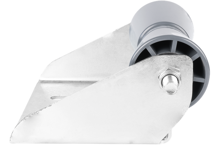 Rodillo de quilla inferior gris con montaje RKZ/P