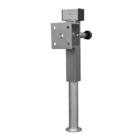 UNITRAILER D-110.000.049 Soporte de manivela extensible para remolque de plataforma plana de 1300 kg, 410-645 mm