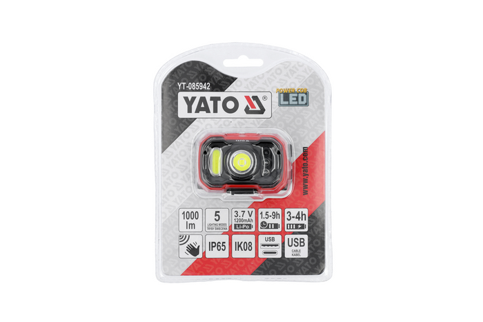 Faro LED YATO YT-085942 con sensor de movimiento, 1000 lm.