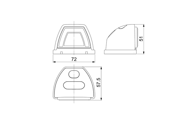 Luz trasera LED HORPOL LZD 3089 de 2 funciones, universal