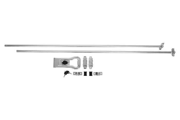 Perno de bloqueo para remolque portacontenedores STEELPRESS ZD-03 V.3, cerradura de puerta de 3000 mm