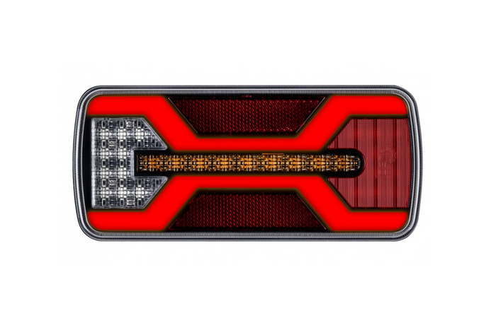 Luz trasera LED KAMAR X-SPIDER L2425 5 funciones universal