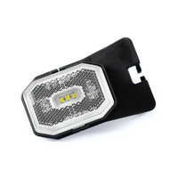 Luz de posición universal LED blanca FRISTOM FT-001 BI con soporte angular