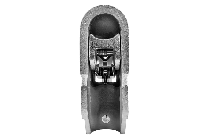 Enganche de bola WINTERHOFF WW 350-RB-K1414 para remolque de 3500 kg con barra de tiro de tubo de 50 mm, hierro fundido.