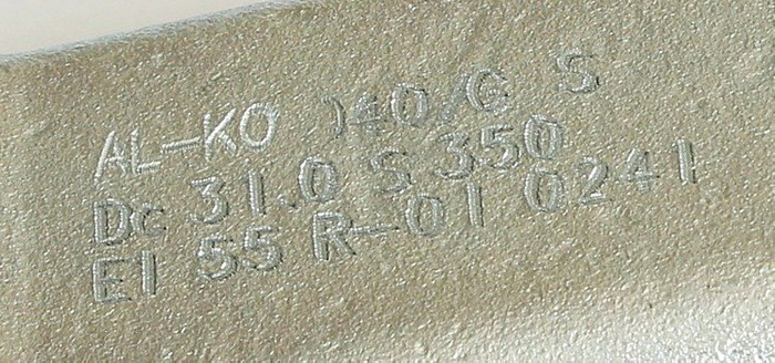 Enganche argolla DIN 2,8VB 351VB AL-KO, tubo Fi 60 MMA 3500kg