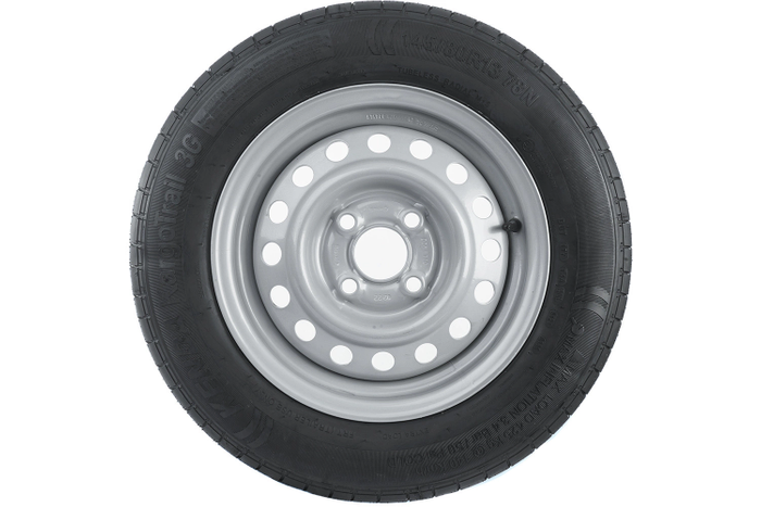 Juego de dos ruedas para remolque UNITRAILER / TEMARED / BRENDERUP / STEMA / BÖCKMANN NEUMÁTICOS KENDA 145/80 R13 78N LLANTAS STARCO 4Jx13"H2 4x100 ET:30