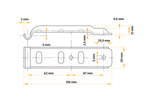 Soporte de enganche lateral UNITRAILER Z-02/BVG 10-B para enganche lateral de remolque