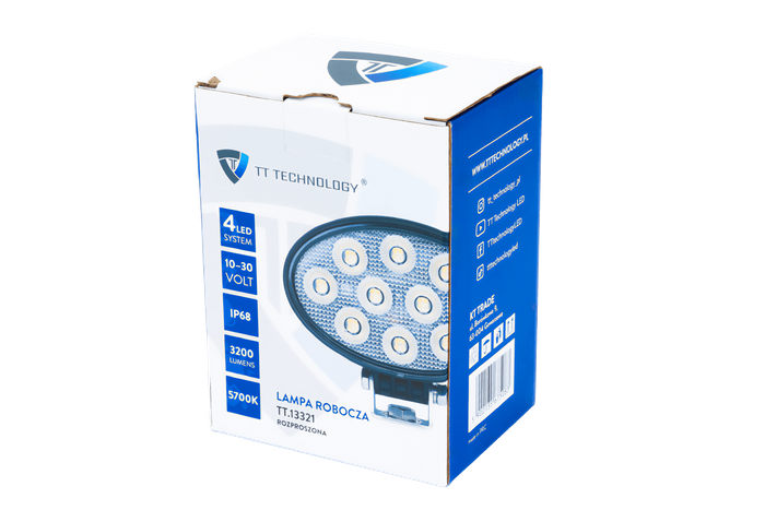 Reflector de luz de trabajo LED TT TECHNOLOGY TT.13321 40xLED 3200lm ovalado