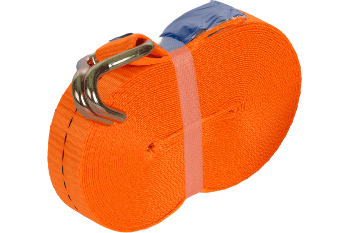 Cinta transportadora UNITRAILER de 10 m/25 mm/1 t de color naranja con tensor