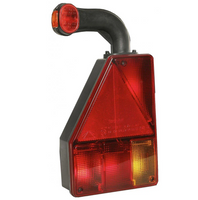 Luz trasera ASPÖCK EARPOINT I de bayoneta, 5 pines, 6 funciones, izquierda