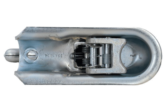 Enganche de bola KNOTT K20-B para remolque de 2000 kg con barra de tiro de tubo de 45 mm, hierro fundido