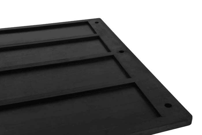 Juego de dos guardabarros de goma UNITRAILER, cubiertas de guardabarros de 310/390 mm
