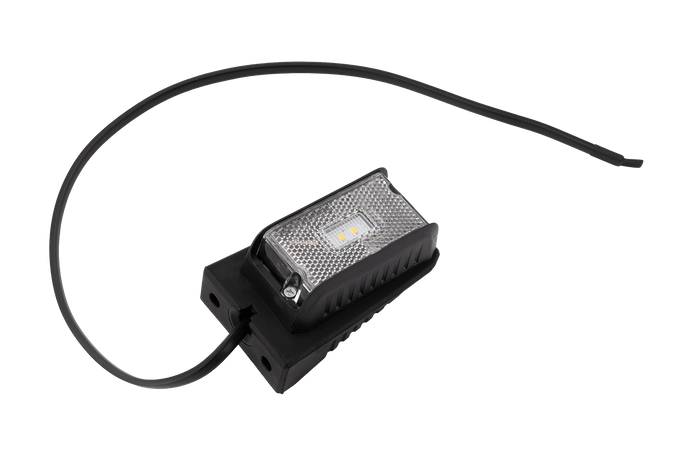 Lámpara de señalización universal LED blanca DOBPLAST DPT15 con soporte