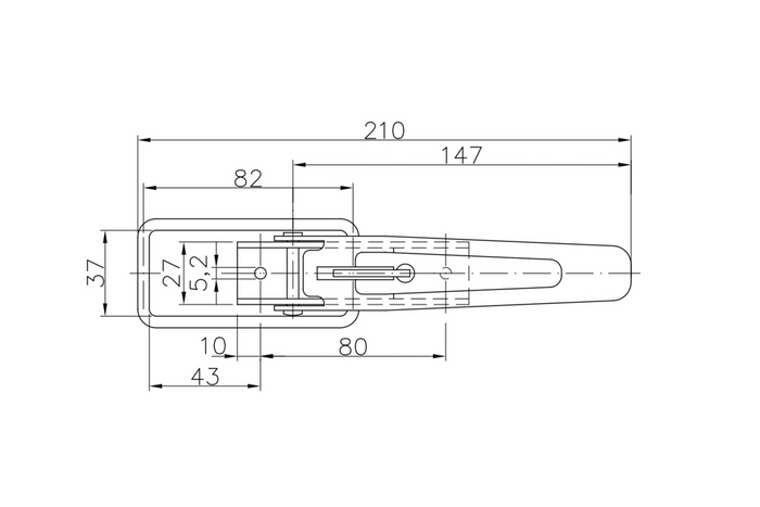 Gancho lateral para remolque WINTERHOFF BV 10-1