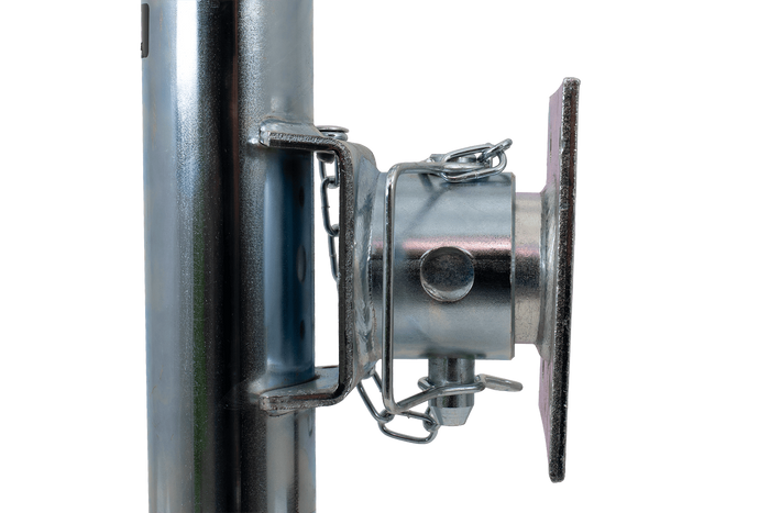 Soporte completo para manivela S.170033 + adaptador S.29317 SIMOL para remolque de 1300 kg