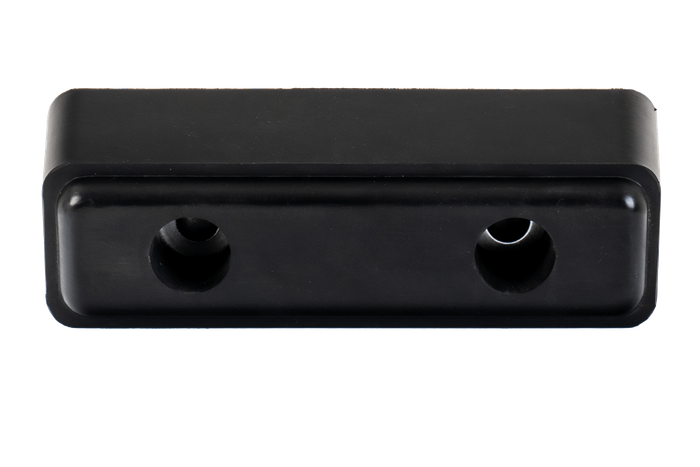 Parachoques de goma / parachoques rectangular 24,5x8x9 cm