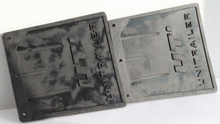 Juego de guardabarros de goma UNITRAILER, cubreguardabarros 187/205 mm