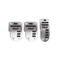 Cubre pedales de aluminio LAMPA RACE 1 PILOT con goma antideslizante