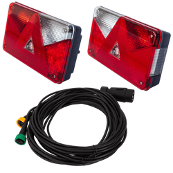 Luces traseras ASPÖCK + arnés MANTES 7m 7-PIN