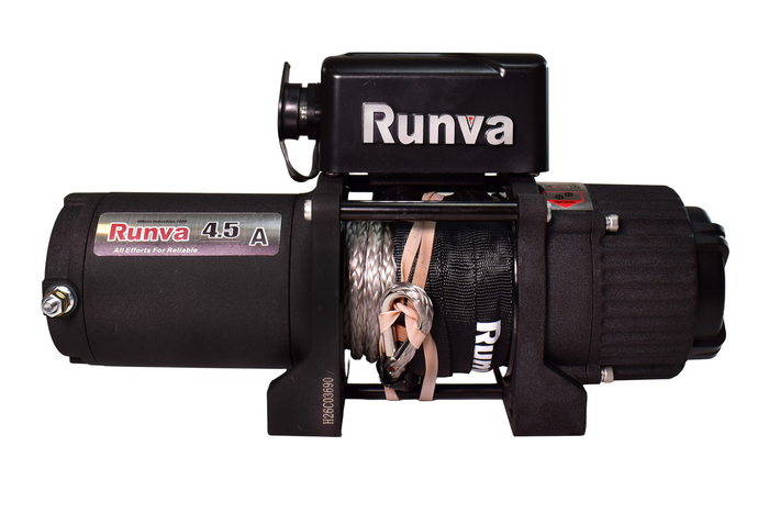 Cabrestante eléctrico para remolque RUNVA EWP3500A 12V 1588kg con cable de 12,8m