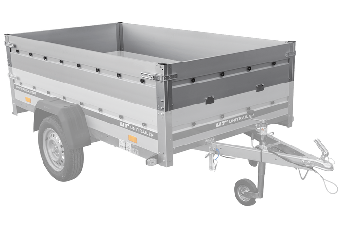 Laterales de aluminio BIS para el remolque UNITRAILER GARDEN 230 KIPP ALU