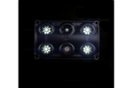 Lámpara LED HORPOL LWD2157/CZ de 900 lm para interior de coche, color negro, con interruptor y diodo rojo.