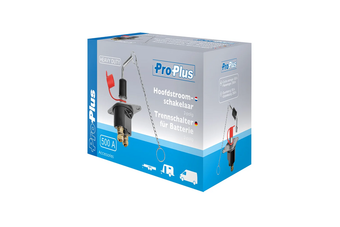 Interruptor de desconexión de batería 12-24V ProPlus 347031 Interruptor reforzado de 2 polos