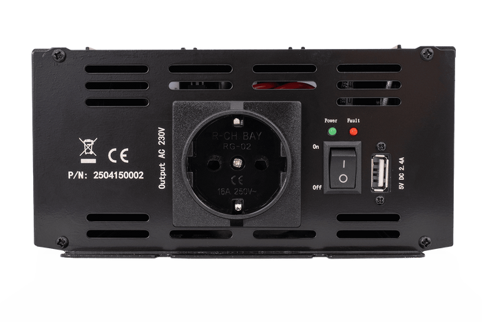 Convertidor de voltaje 12V/230V (1000/2000W) KAMAR E1926