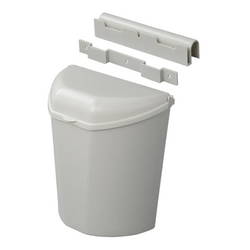 Cubo de basura ProPlus 370402 con tapa para remolques y autocaravanas, 6 litros.