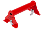 Bloqueo de rueda para grúa PRAMAR Radstopper VDI 2700 rojo - ajustable, universal