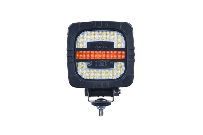 Faro delantero LED HORPOL ROCA LZD 2805 de 3 funciones, universal, con soporte.