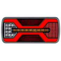 Luz trasera KAMAR X-SPIDER L2431, bayoneta de 5 pines, 6 funciones, derecha