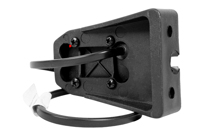Lámpara de señalización universal roja ASPÖCK FLEXIPOINT I con soporte