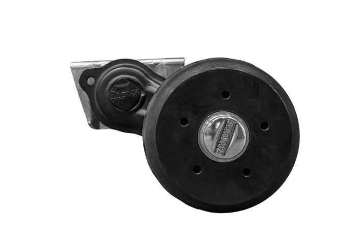 Eje con freno KNOTT VGB13 para remolque/portavehículos 1350 kg 1350 mm 1800 mm 5 x 112