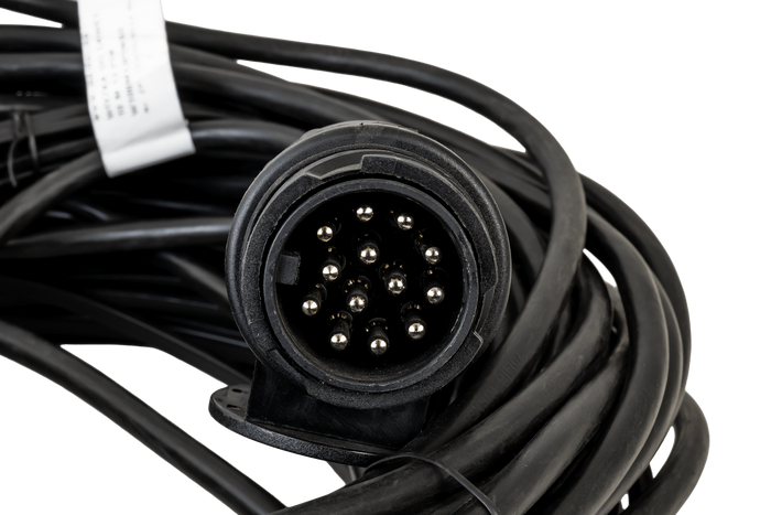 Instalación eléctrica MANTES, arnés para remolque de grúa, 10 m, enchufe 13 PIN, 2x bayonetas 8 PIN