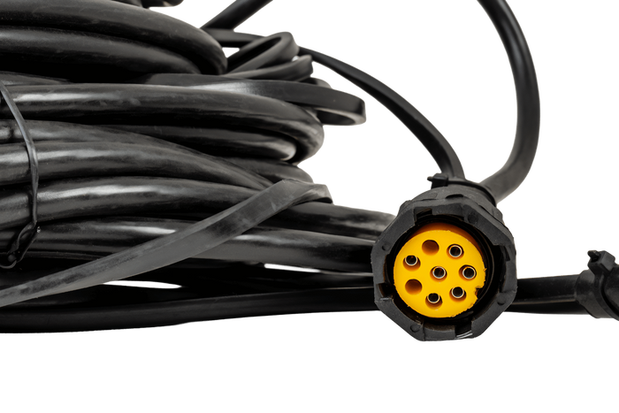 Instalación eléctrica MANTES, arnés para remolque de grúa, 10 m, enchufe 13 PIN, 2x bayonetas 8 PIN