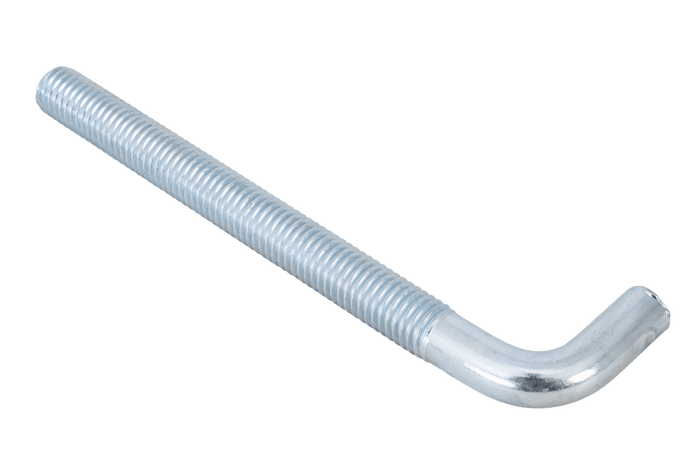 Gancho de construcción DROMET HP M10x120 con extremo en ángulo (recto)