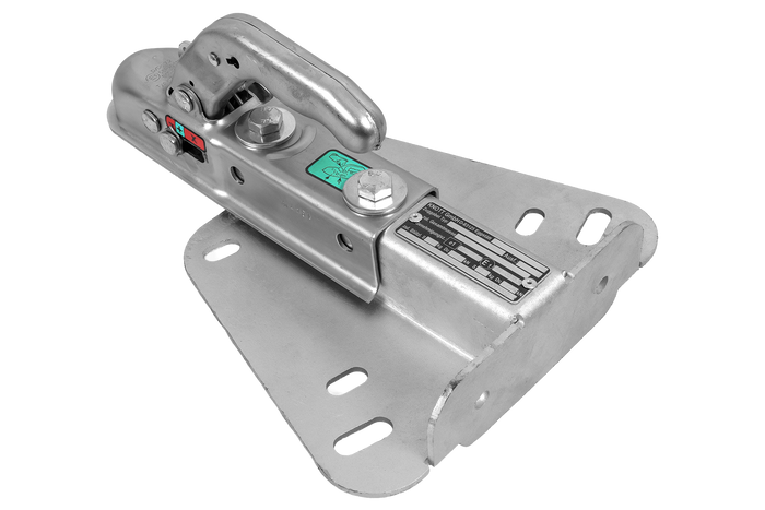Enganche de bola KNOTT K7.5-H+KZE7.5 para remolque de 750 kg con barra de tiro tipo V.