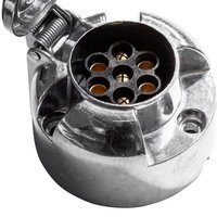 Toma de 7 pines KAMAR para barra de remolque, metal