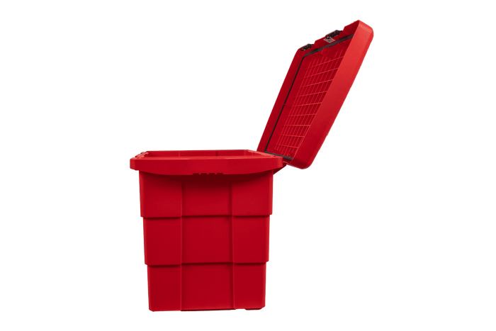 Caja PITBOX DAKEN 86014 para materiales a granel, contenedor para arena y sal de carretera, 655 x 570 x 520 mm, 108,5 l